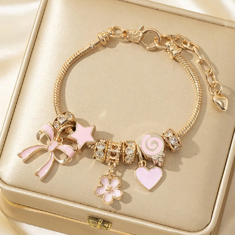 Rhinestone Butterfly Bracelet