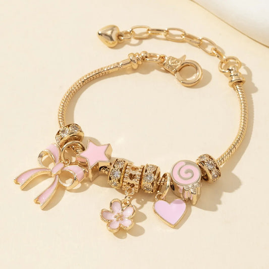 Rhinestone Butterfly Bracelet