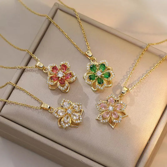 Flower Pendant Necklace